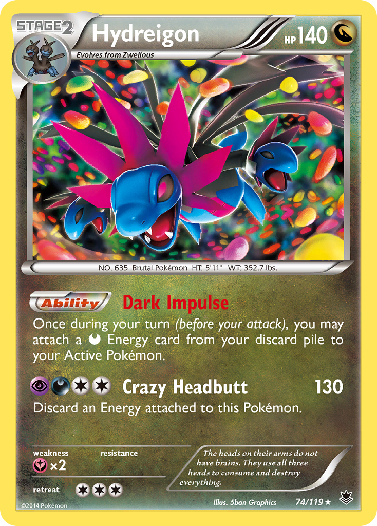 Hydreigon (74/119) [XY: Phantom Forces] | Game Master's Emporium (The New GME)