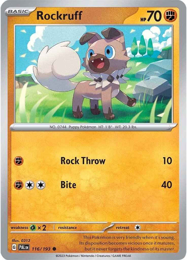 Rockruff (116/193) [Scarlet & Violet: Paldea Evolved] | Game Master's Emporium (The New GME)