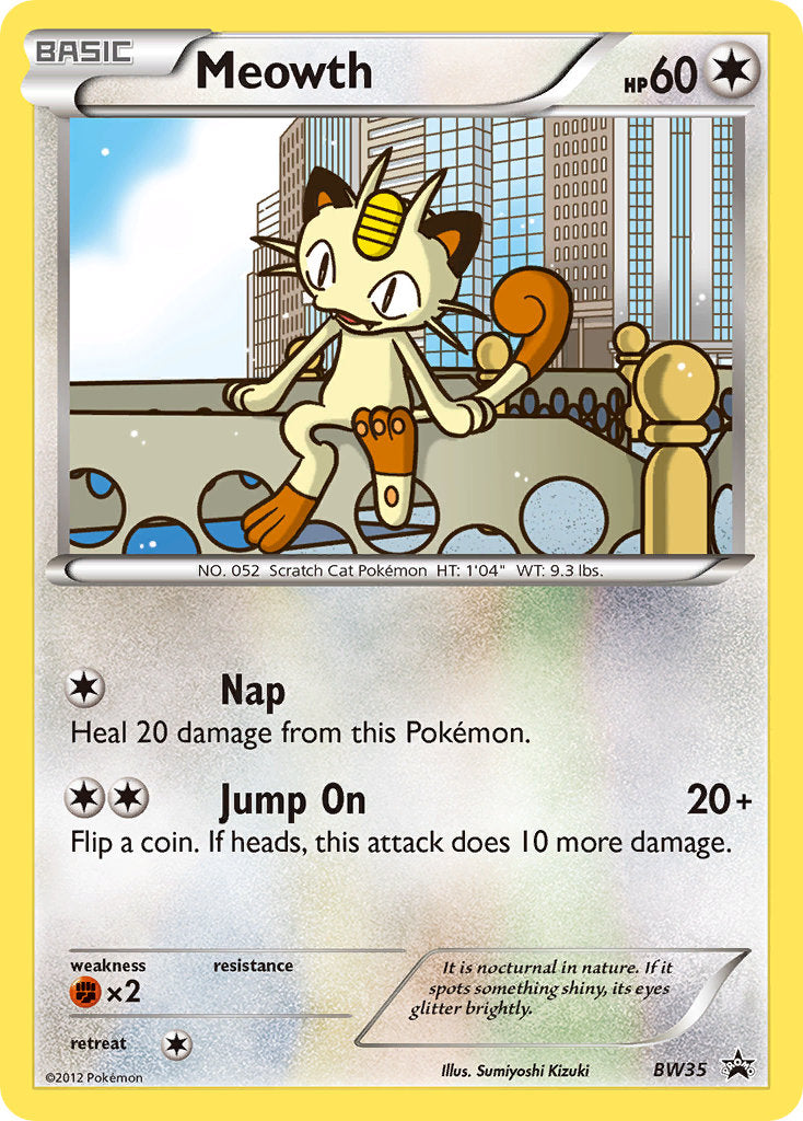Meowth (BW35) (Cosmos Holo) [Black & White: Black Star Promos] | Game Master's Emporium (The New GME)