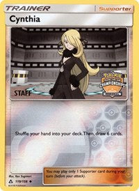 Cynthia (119/156) (Staff Regional Championship Promo) [Sun & Moon: Ultra Prism] | Game Master's Emporium (The New GME)