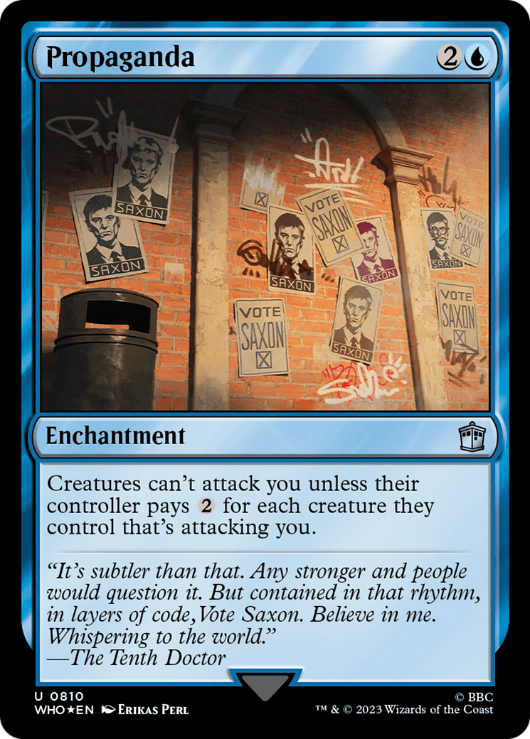 Propaganda (Surge Foil) [Doctor Who] | Game Master's Emporium (The New GME)