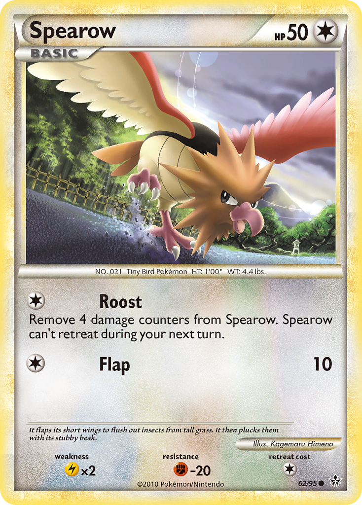 Spearow (62/95) [HeartGold & SoulSilver: Unleashed] | Game Master's Emporium (The New GME)