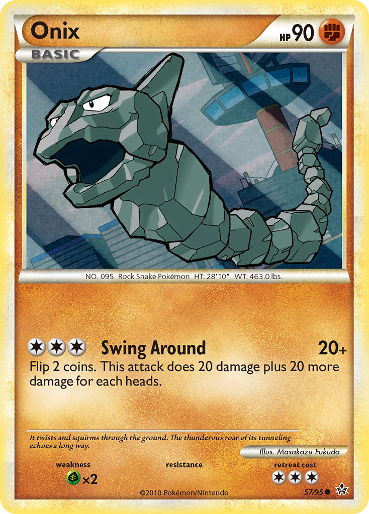 Onix (57/95) [HeartGold & SoulSilver: Unleashed] | Game Master's Emporium (The New GME)
