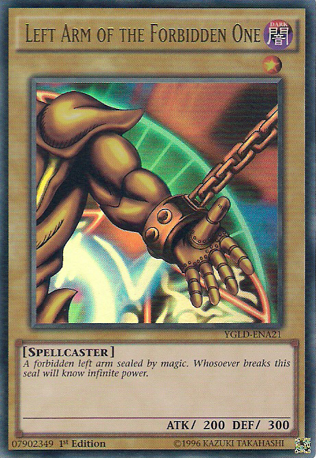 Left Arm of the Forbidden One [YGLD-ENA21] Ultra Rare | Game Master's Emporium (The New GME)