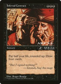 Infernal Contract (Oversized) [Oversize Cards] | Game Master's Emporium (The New GME)