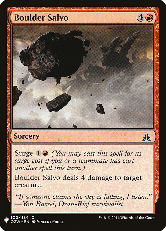 Boulder Salvo [Mystery Booster] | Game Master's Emporium (The New GME)