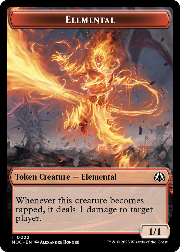 Elemental (22) // Faerie Double-Sided Token [March of the Machine Commander Tokens] | Game Master's Emporium (The New GME)