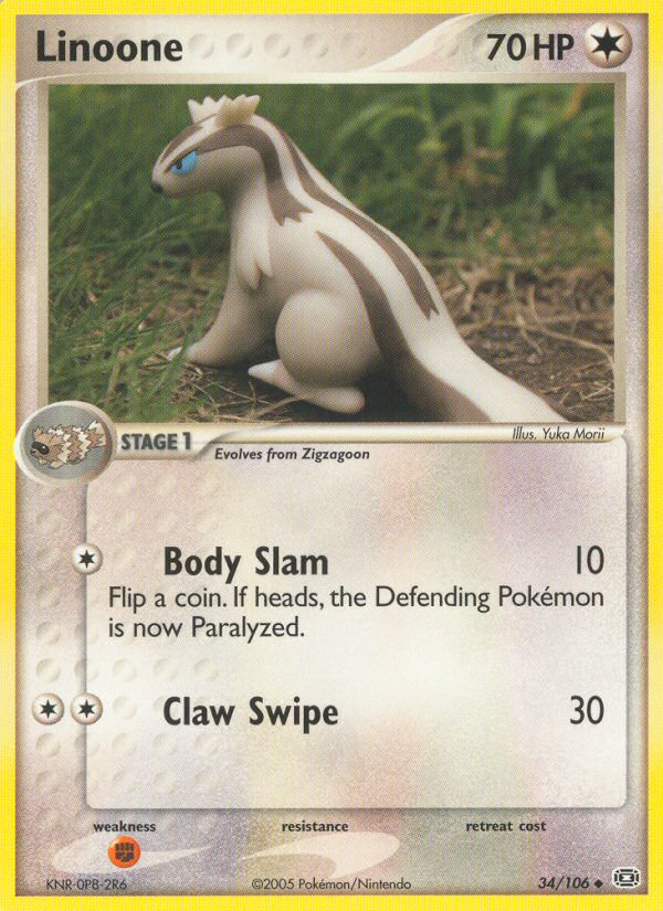 Linoone (34/106) [EX: Emerald] | Game Master's Emporium (The New GME)