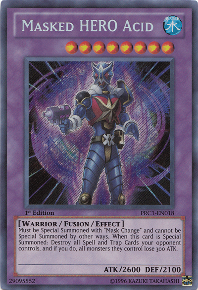 Masked Hero Acid [PRC1-EN018] Secret Rare | Game Master's Emporium (The New GME)