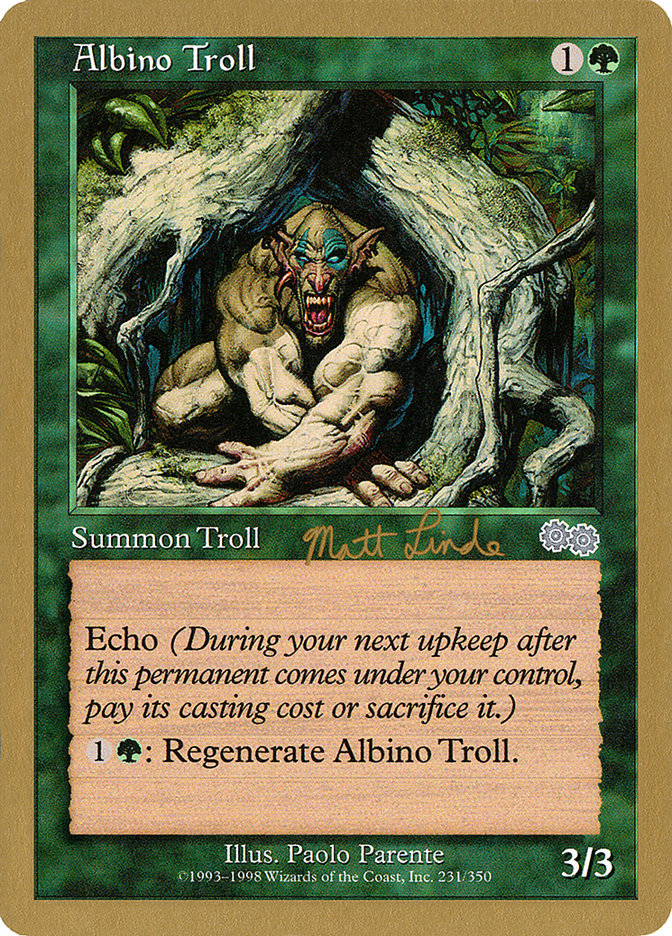 Albino Troll (Matt Linde) [World Championship Decks 1999] | Game Master's Emporium (The New GME)