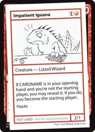 Impatient Iguana (2021 Edition) [Mystery Booster Playtest Cards] | Game Master's Emporium (The New GME)