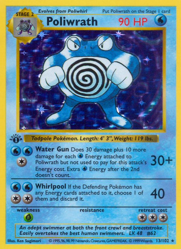 Poliwrath (13/102) (Shadowless) [Base Set 1st Edition] | Game Master's Emporium (The New GME)