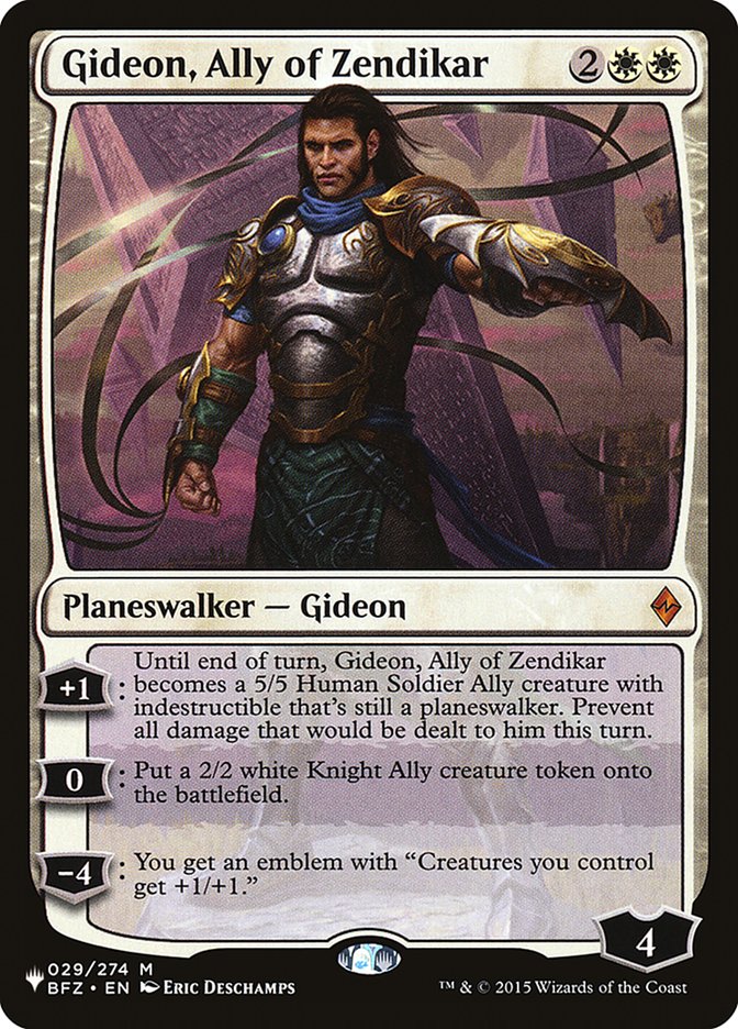 Gideon, Ally of Zendikar [The List] | Game Master's Emporium (The New GME)