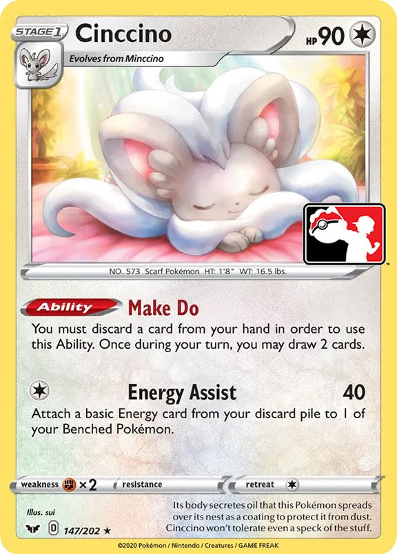 Cinccino (147/202) [Prize Pack Series One] | Game Master's Emporium (The New GME)