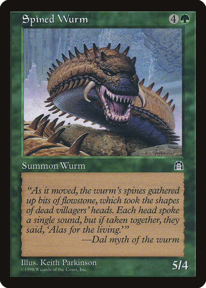 Spined Wurm [Stronghold] | Game Master's Emporium (The New GME)