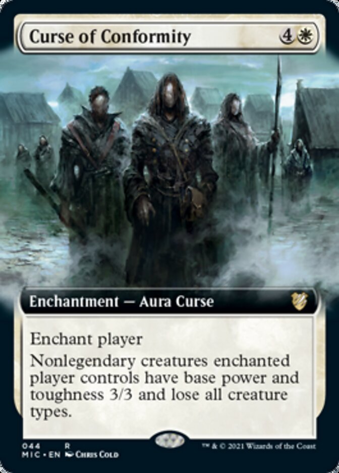Curse of Conformity (Extended Art) [Innistrad: Midnight Hunt Commander] | Game Master's Emporium (The New GME)