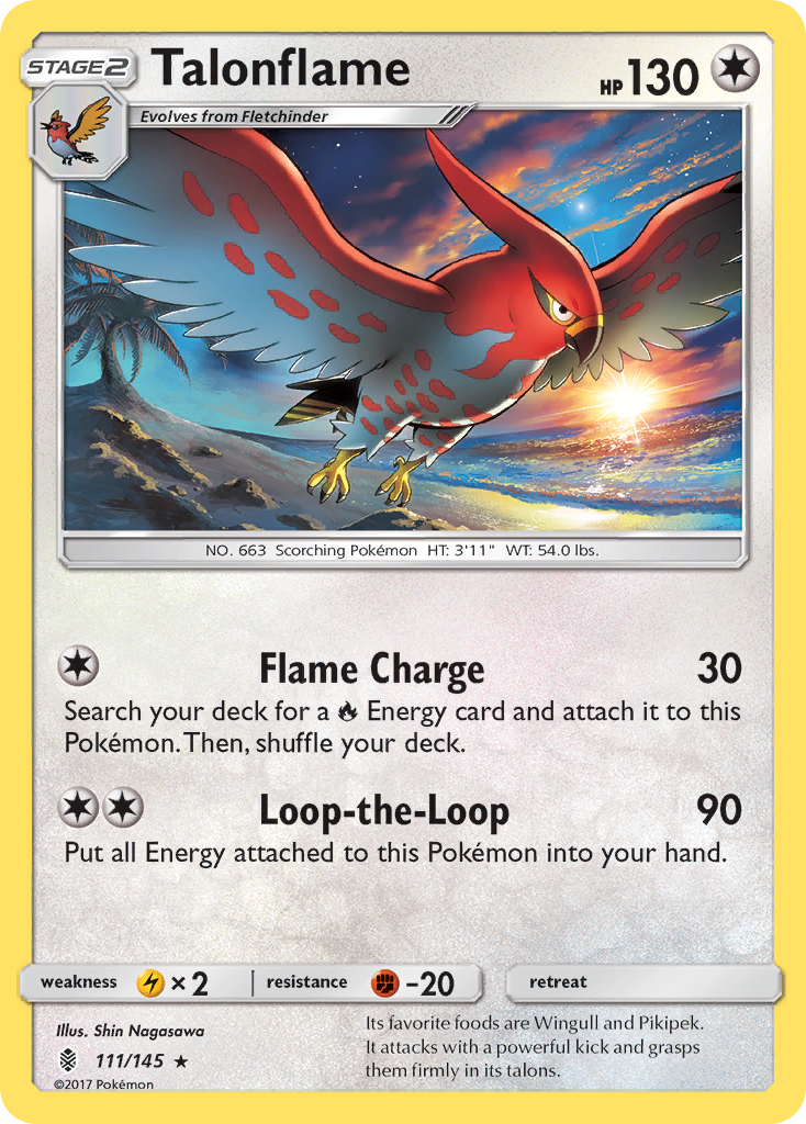 Talonflame (111/145) [Sun & Moon: Guardians Rising] | Game Master's Emporium (The New GME)