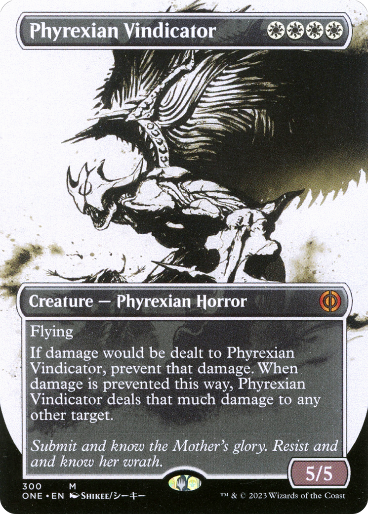 Phyrexian Vindicator (Borderless Ichor) [Phyrexia: All Will Be One] | Game Master's Emporium (The New GME)