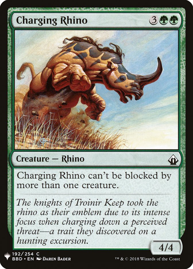 Charging Rhino [Mystery Booster] | Game Master's Emporium (The New GME)