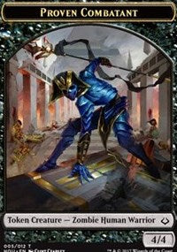 Proven Combatant // Cat Double-Sided Token [Hour of Devastation Tokens] | Game Master's Emporium (The New GME)