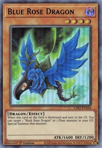 Blue Rose Dragon (Green) [LDS2-EN104] Ultra Rare | Game Master's Emporium (The New GME)