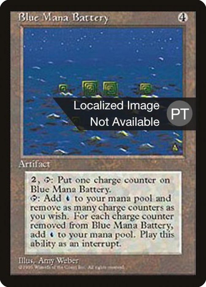 Blue Mana Battery [Fourth Edition (Foreign Black Border)] | Game Master's Emporium (The New GME)