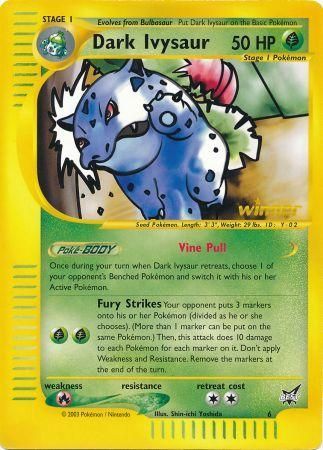 Dark Ivysaur (6) (Winner) (Jumbo Card) [Best of Promos] | Game Master's Emporium (The New GME)