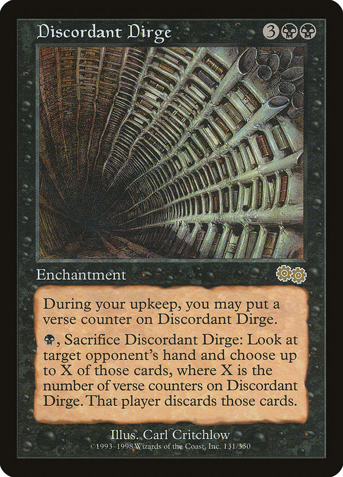 Discordant Dirge [Urza's Saga] | Game Master's Emporium (The New GME)