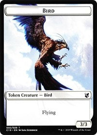 Bird (002) // Sculpture Double-Sided Token [Commander 2019 Tokens] | Game Master's Emporium (The New GME)