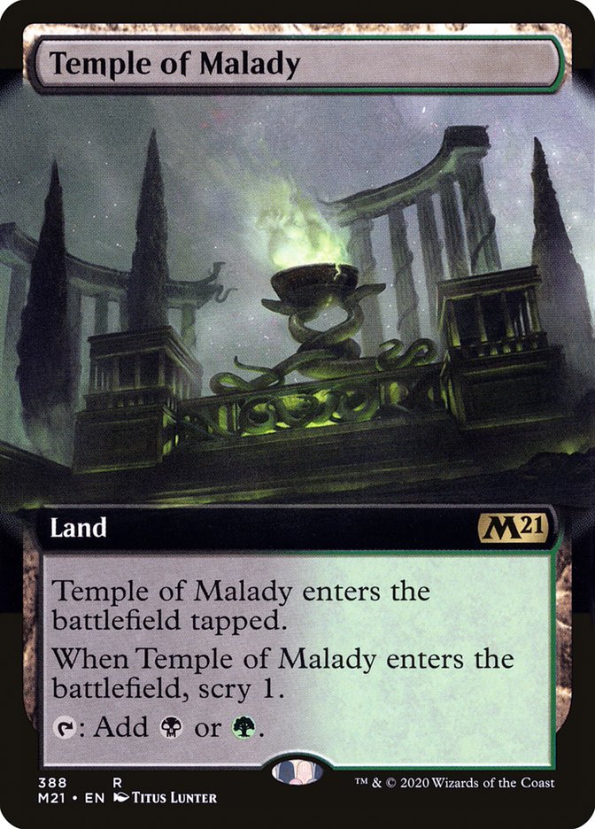 Temple of Malady (Extended Art) [Core Set 2021] | Game Master's Emporium (The New GME)