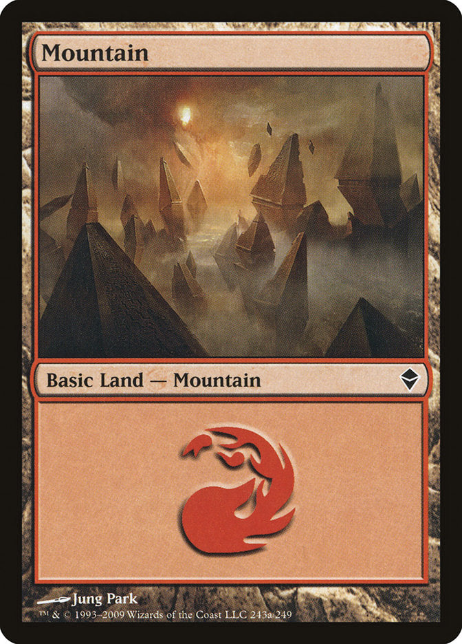 Mountain (243a) [Zendikar] | Game Master's Emporium (The New GME)