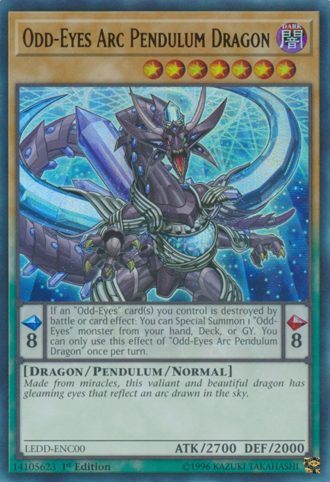 Odd-Eyes Arc Pendulum Dragon [LEDD-ENC00] Ultra Rare | Game Master's Emporium (The New GME)