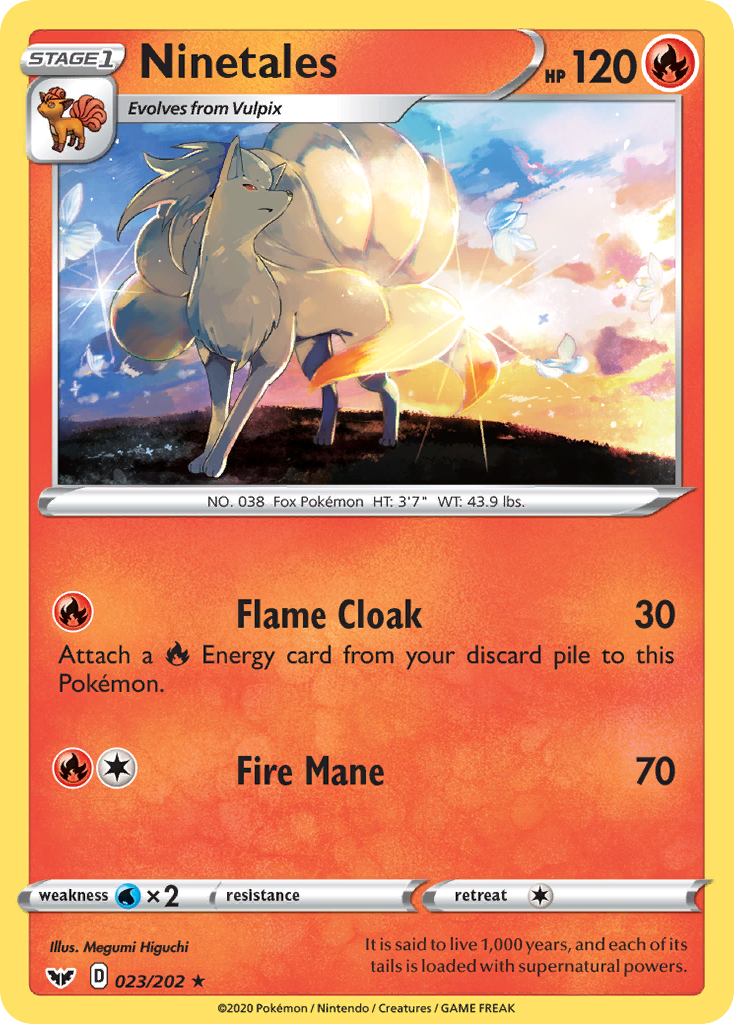 Ninetales (023/202) [Sword & Shield: Base Set] | Game Master's Emporium (The New GME)