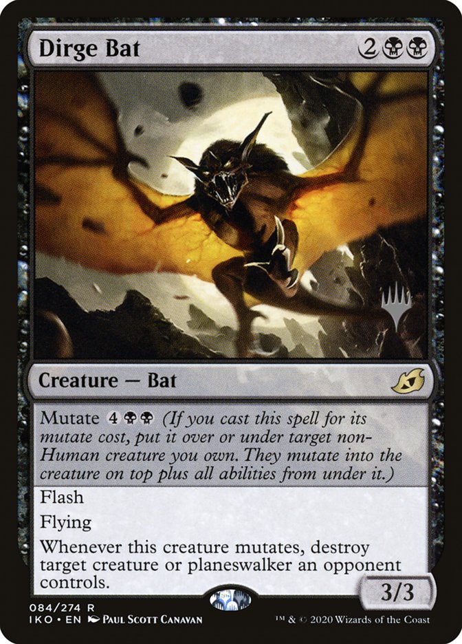 Dirge Bat (Promo Pack) [Ikoria: Lair of Behemoths Promos] | Game Master's Emporium (The New GME)