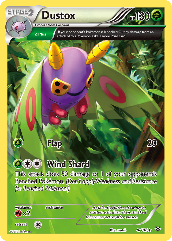 Dustox (8/108) [XY: Roaring Skies] | Game Master's Emporium (The New GME)