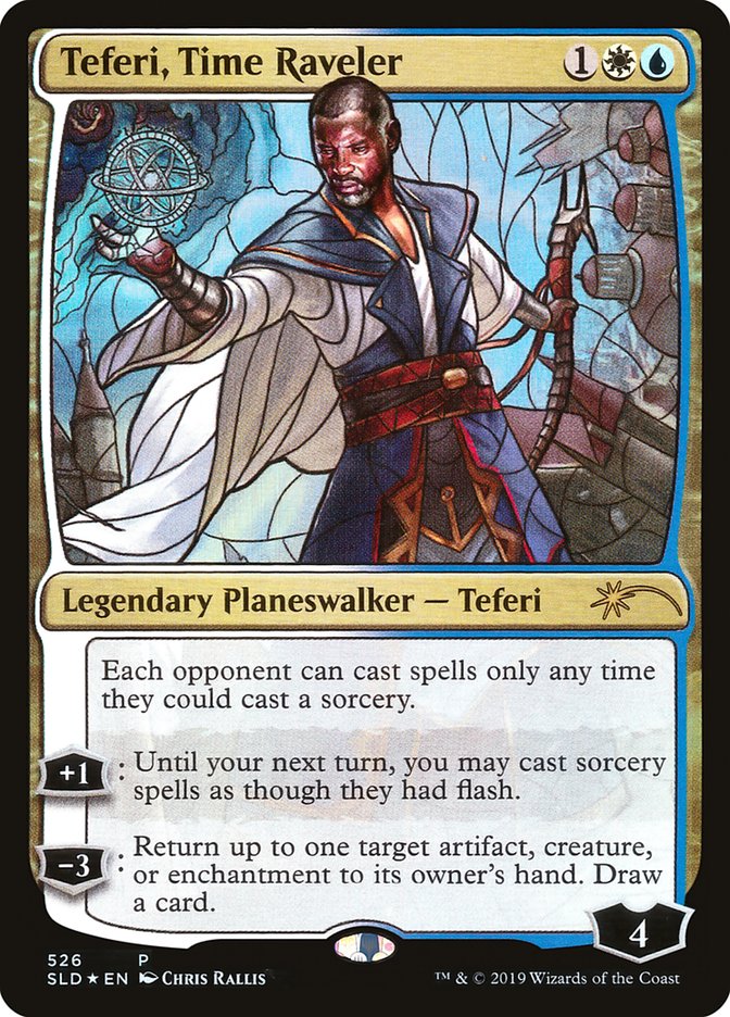 Teferi, Time Raveler (Stained Glass) [Secret Lair Drop Promos] | Game Master's Emporium (The New GME)