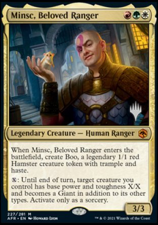 Minsc, Beloved Ranger (Promo Pack) [Dungeons & Dragons: Adventures in the Forgotten Realms Promos] | Game Master's Emporium (The New GME)