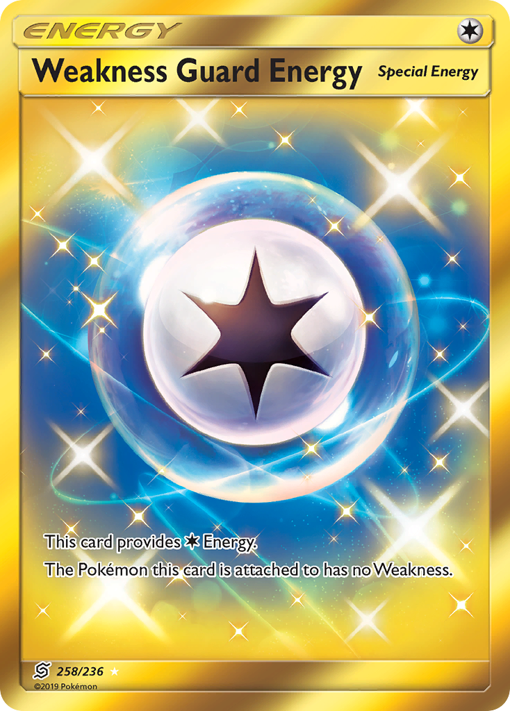 Weakness Guard Energy (258/236) [Sun & Moon: Unified Minds] | Game Master's Emporium (The New GME)