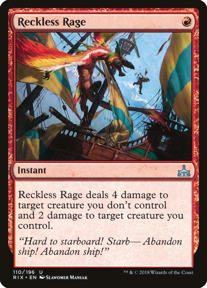 Reckless Rage [Rivals of Ixalan] | Game Master's Emporium (The New GME)