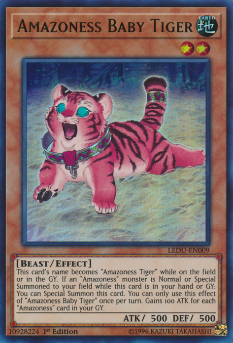 Amazoness Baby Tiger [LEDU-EN009] Ultra Rare | Game Master's Emporium (The New GME)