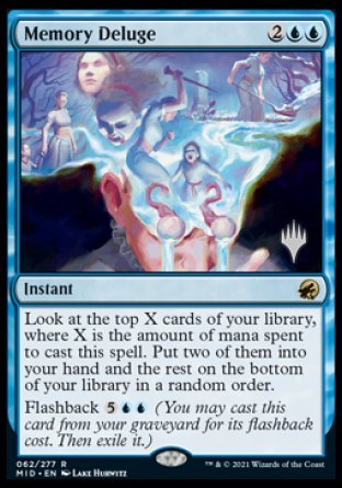 Memory Deluge (Promo Pack) [Innistrad: Midnight Hunt Promos] | Game Master's Emporium (The New GME)
