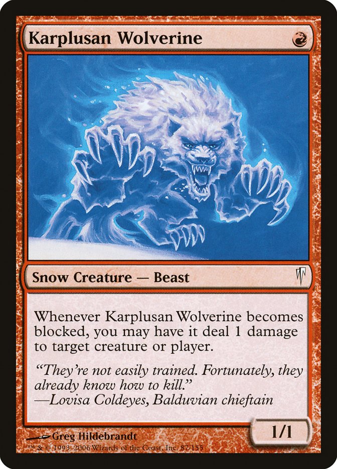 Karplusan Wolverine [Coldsnap] | Game Master's Emporium (The New GME)