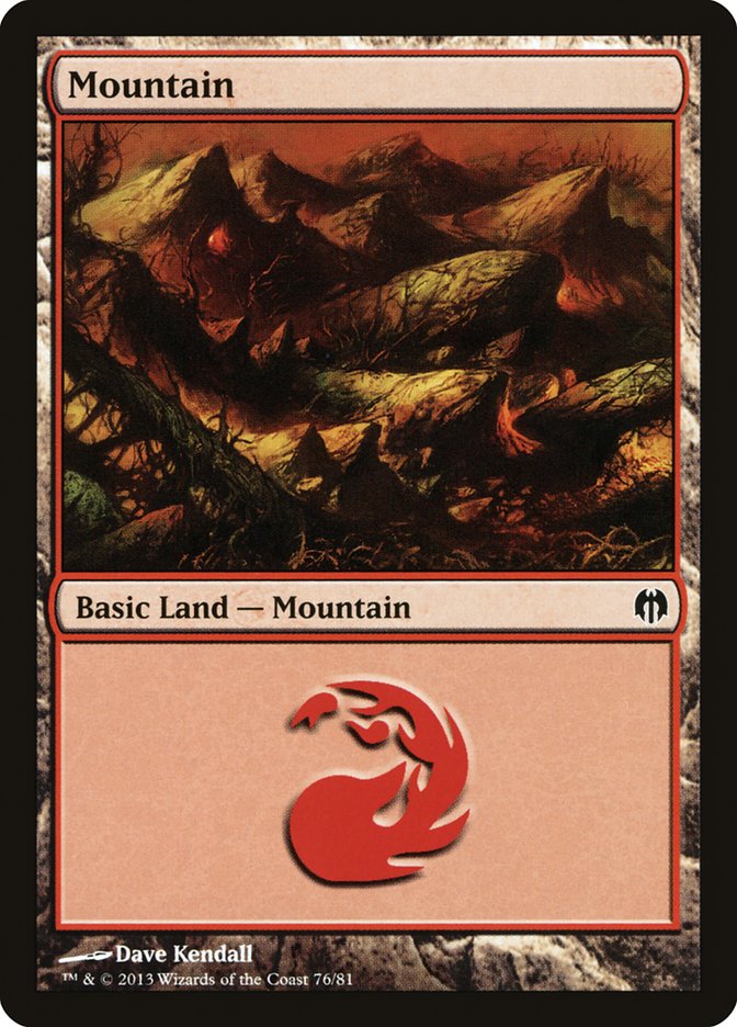 Mountain (76) [Duel Decks: Heroes vs. Monsters] | Game Master's Emporium (The New GME)