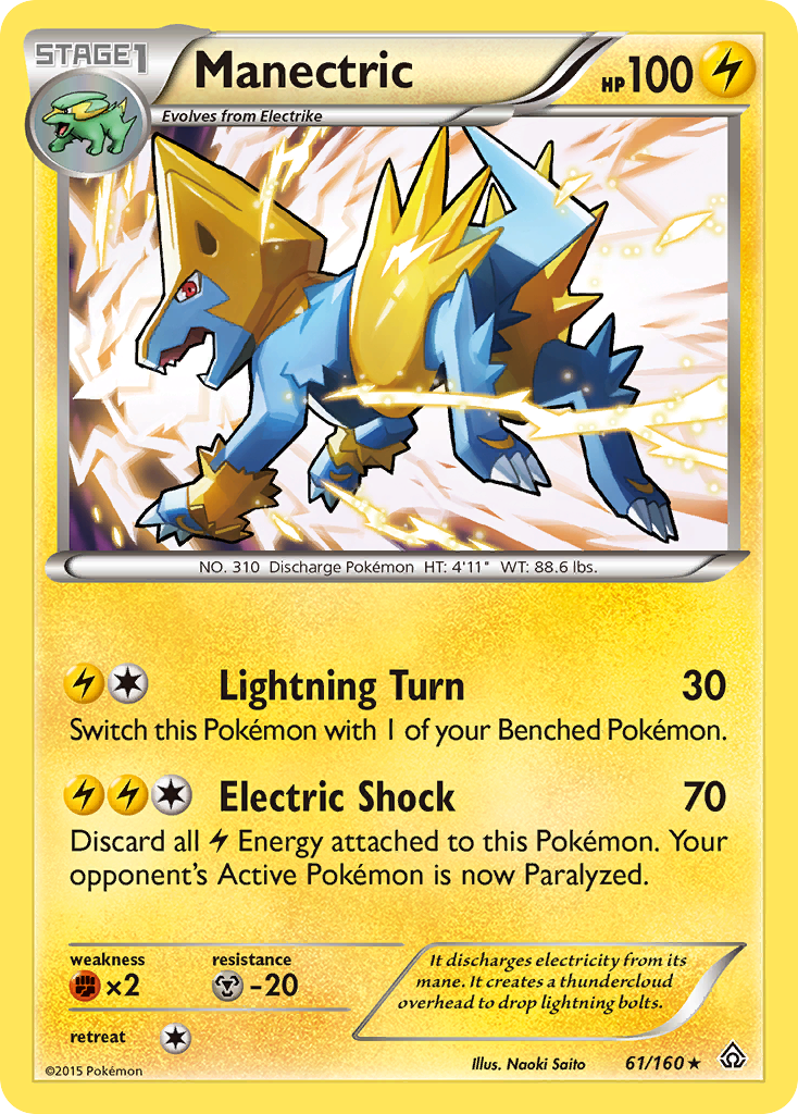 Manectric (61/160) [XY: Primal Clash] | Game Master's Emporium (The New GME)