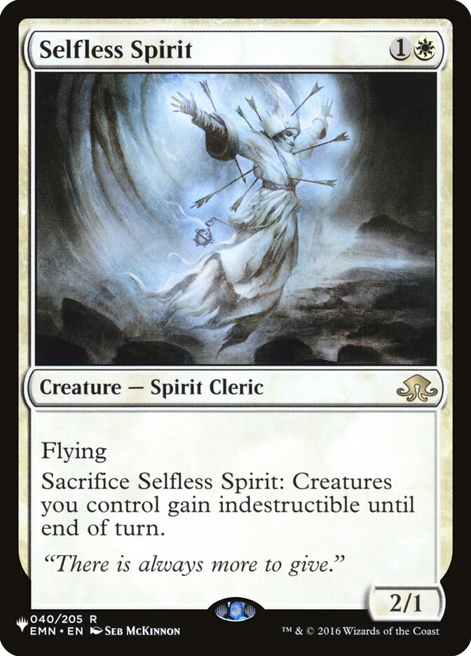 Selfless Spirit [The List] | Game Master's Emporium (The New GME)