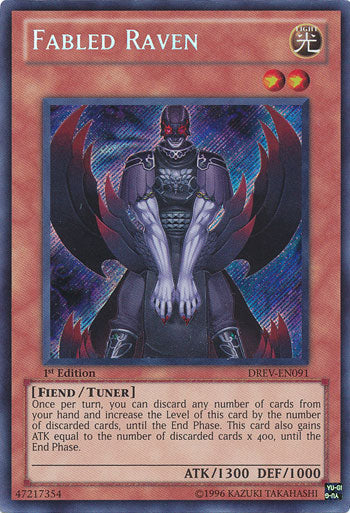 Fabled Raven [DREV-EN091] Secret Rare | Game Master's Emporium (The New GME)
