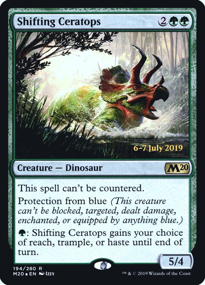 Shifting Ceratops [Core Set 2020 Prerelease Promos] | Game Master's Emporium (The New GME)