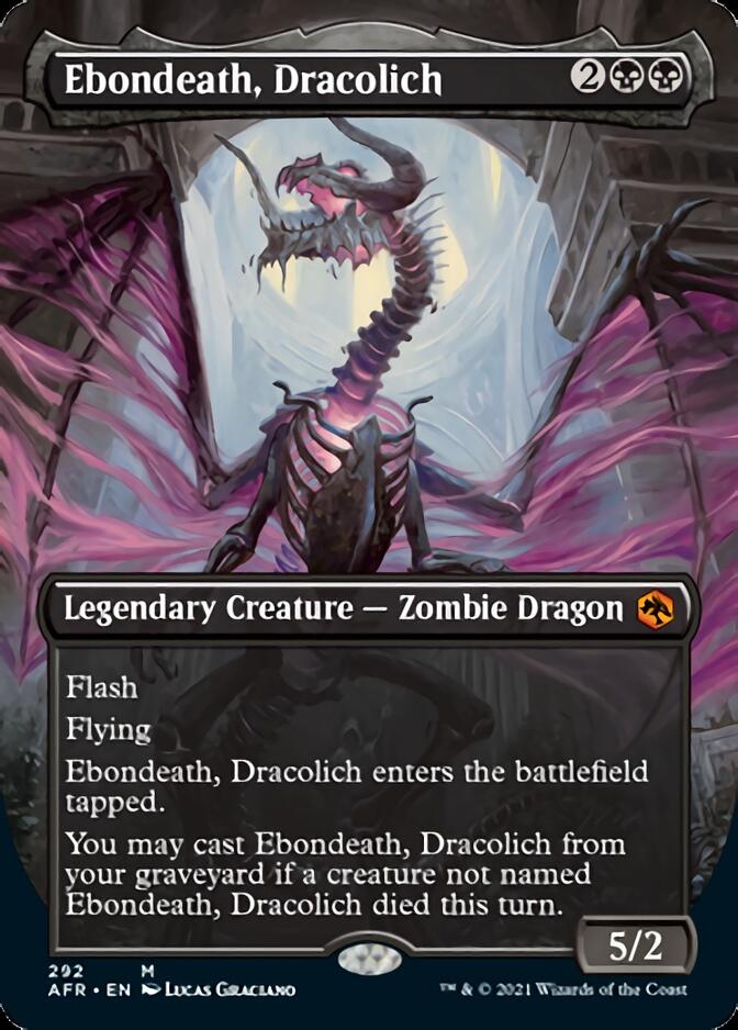 Ebondeath, Dracolich (Borderless Alternate Art) [Dungeons & Dragons: Adventures in the Forgotten Realms] | Game Master's Emporium (The New GME)