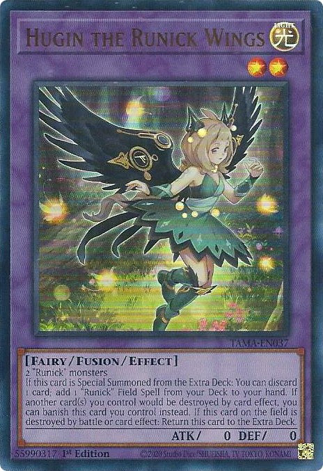 Hugin the Runick Wings [TAMA-EN037] Ultra Rare | Game Master's Emporium (The New GME)