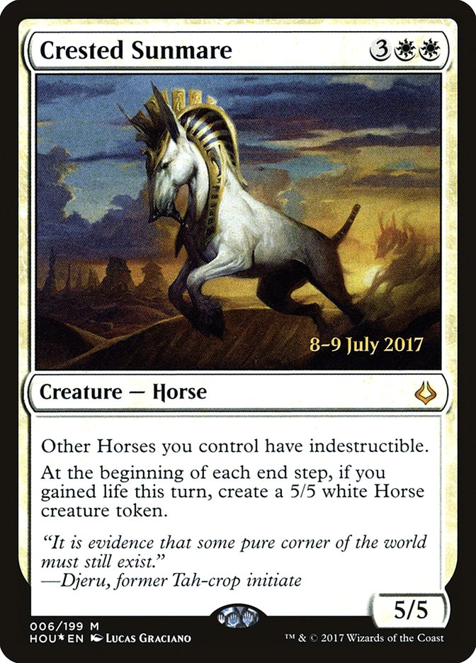 Crested Sunmare [Hour of Devastation Prerelease Promos] | Game Master's Emporium (The New GME)